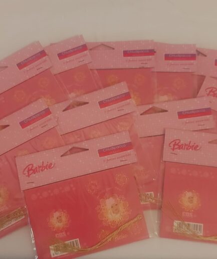 20 Confezioni (5 Ogni Confezione) Cartellini Chiudipacco 5,5x7,5 Barbie